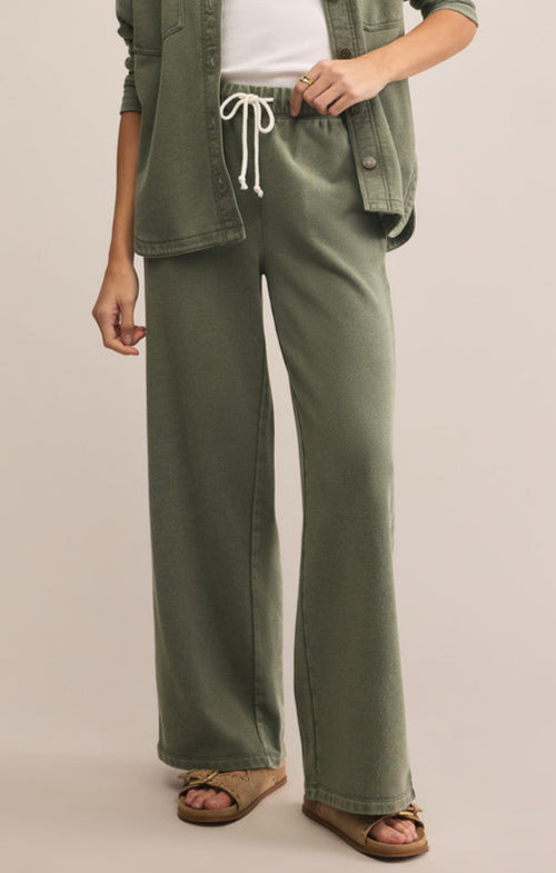 Z Supply Hunter Knit Pant in Hunter Green available at boltranchstore.com