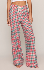 Z Supply Jolly Gingham Pant Ruby Red loungewear bolt ranch store