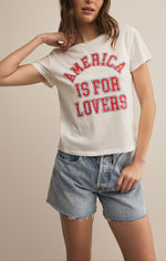 Z Supply Lovers Tourist Tee womens summer teen t shirt america patriotic july best seller free shipping Boltranchstore.com