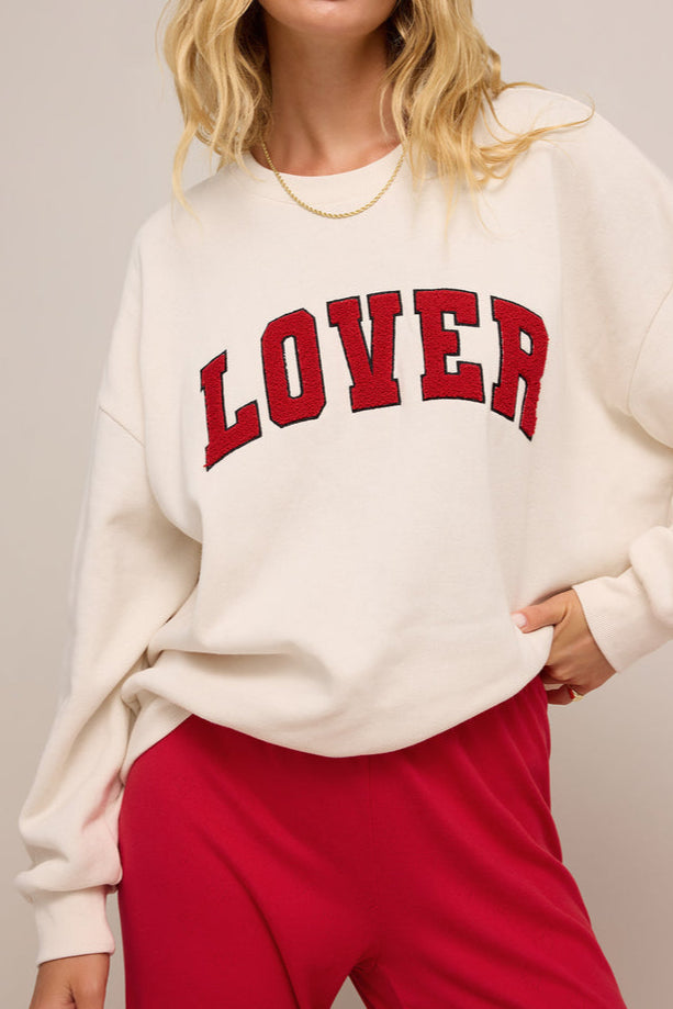 Z Supply Oversized Lover Sweatshirt free shipping valentines day womens loungewear at bolt ranch store
