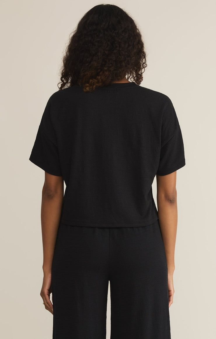 Z Supply Sway Textured Slub Cropped Tee