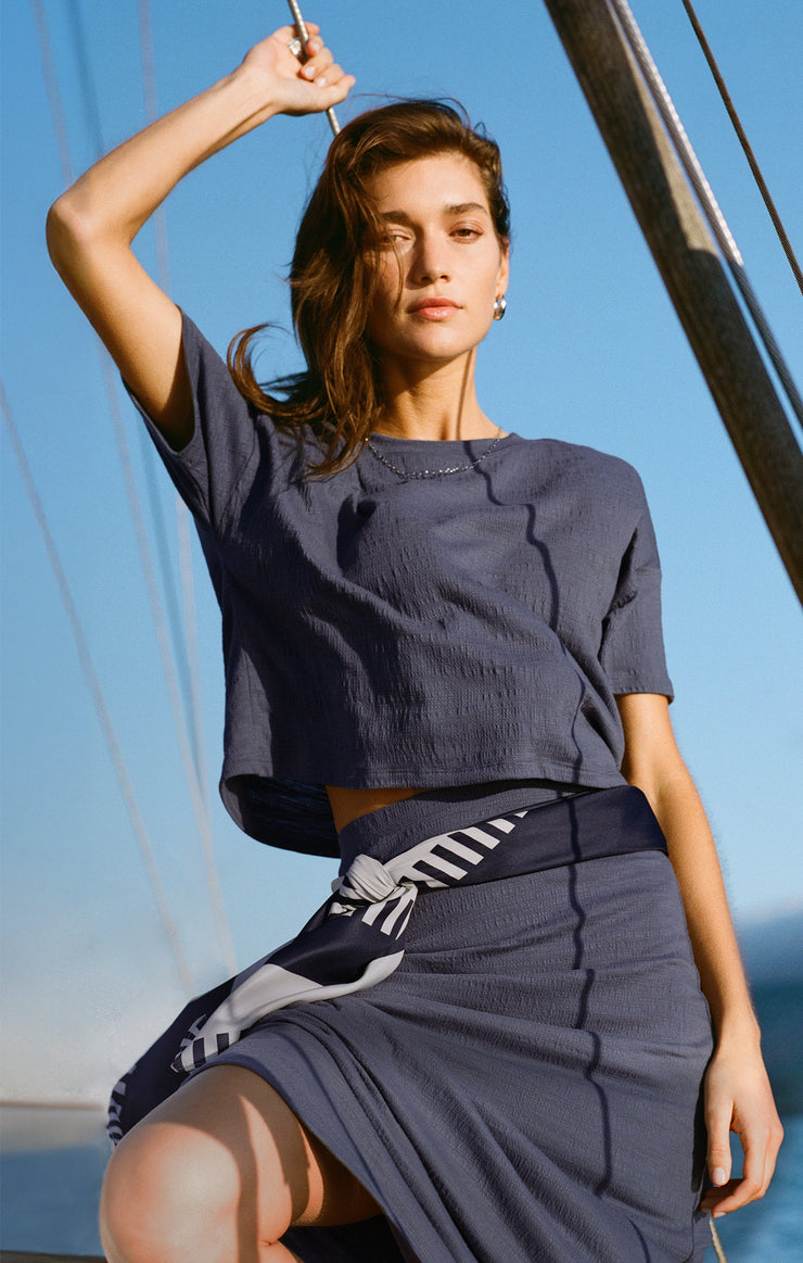 Z Supply Sway Textured Slub Cropped Tee at boltranchstore.com