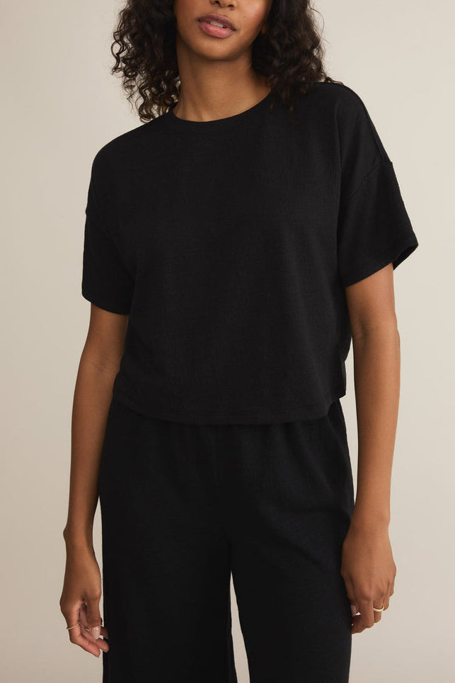 Z Supply Sway Textured Slub Cropped Tee at boltranchstore.com