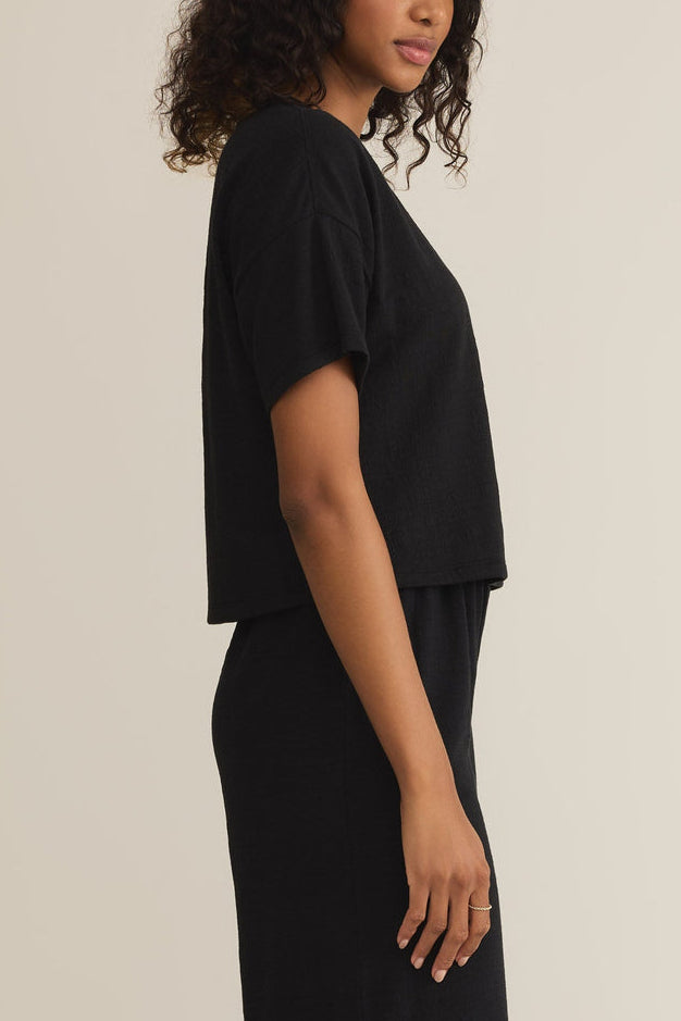 Z Supply Sway Textured Slub Cropped Tee at boltranchstore.com
