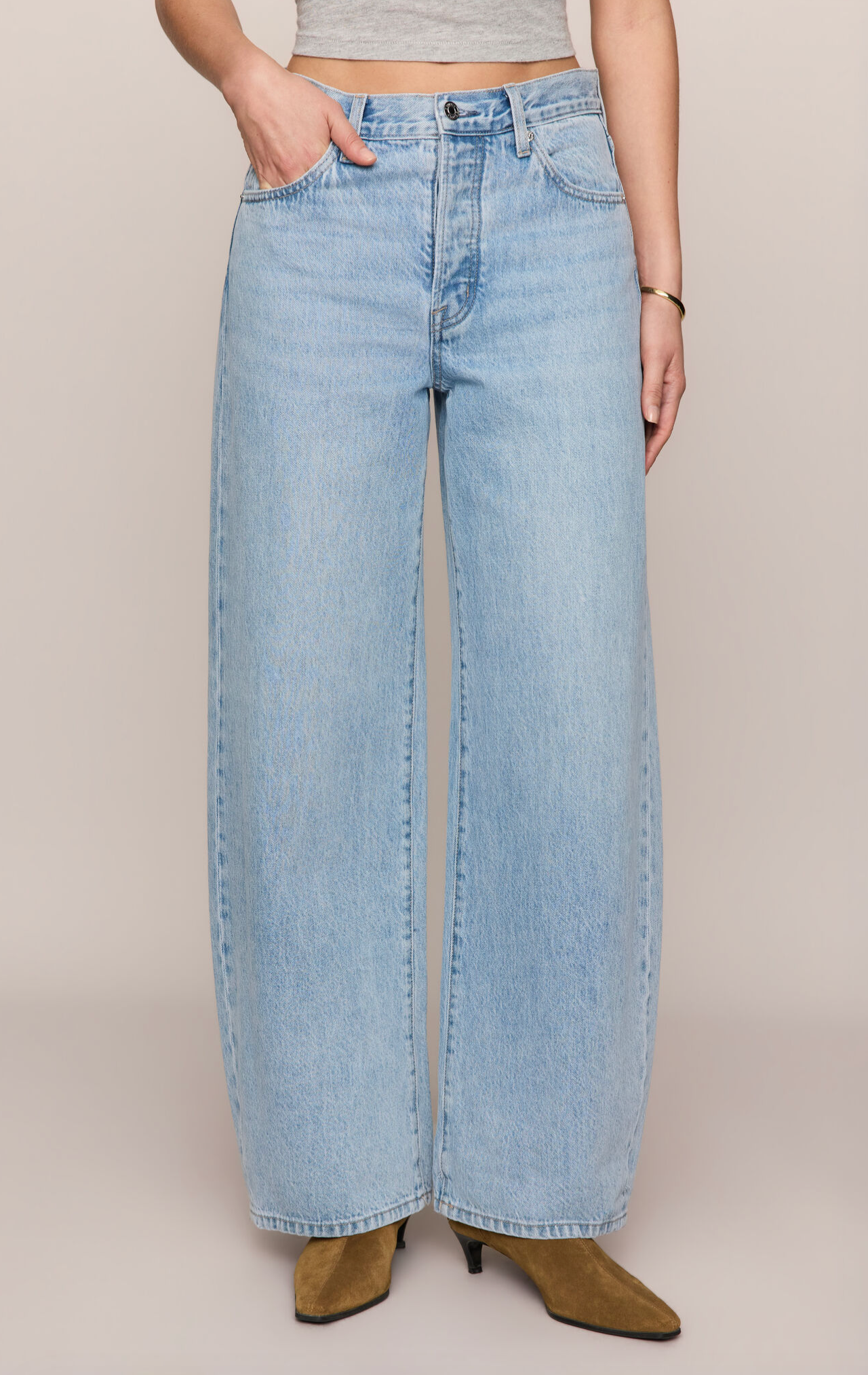 Z Supply The Show Off High Rise Bowed Pant Boltranchstore.com Free Shipping Indigo Bloom