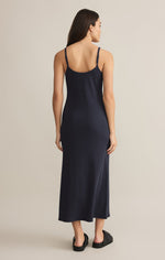 Z Supply Waterfront Midi Dress eclipse back at boltranchstore.com