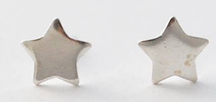 Star Stud Earrings sterling silver