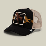 Goorin Bros Canyon Rowdy classic trucker silhouette with a structured front and precurved brim cowgirl style
