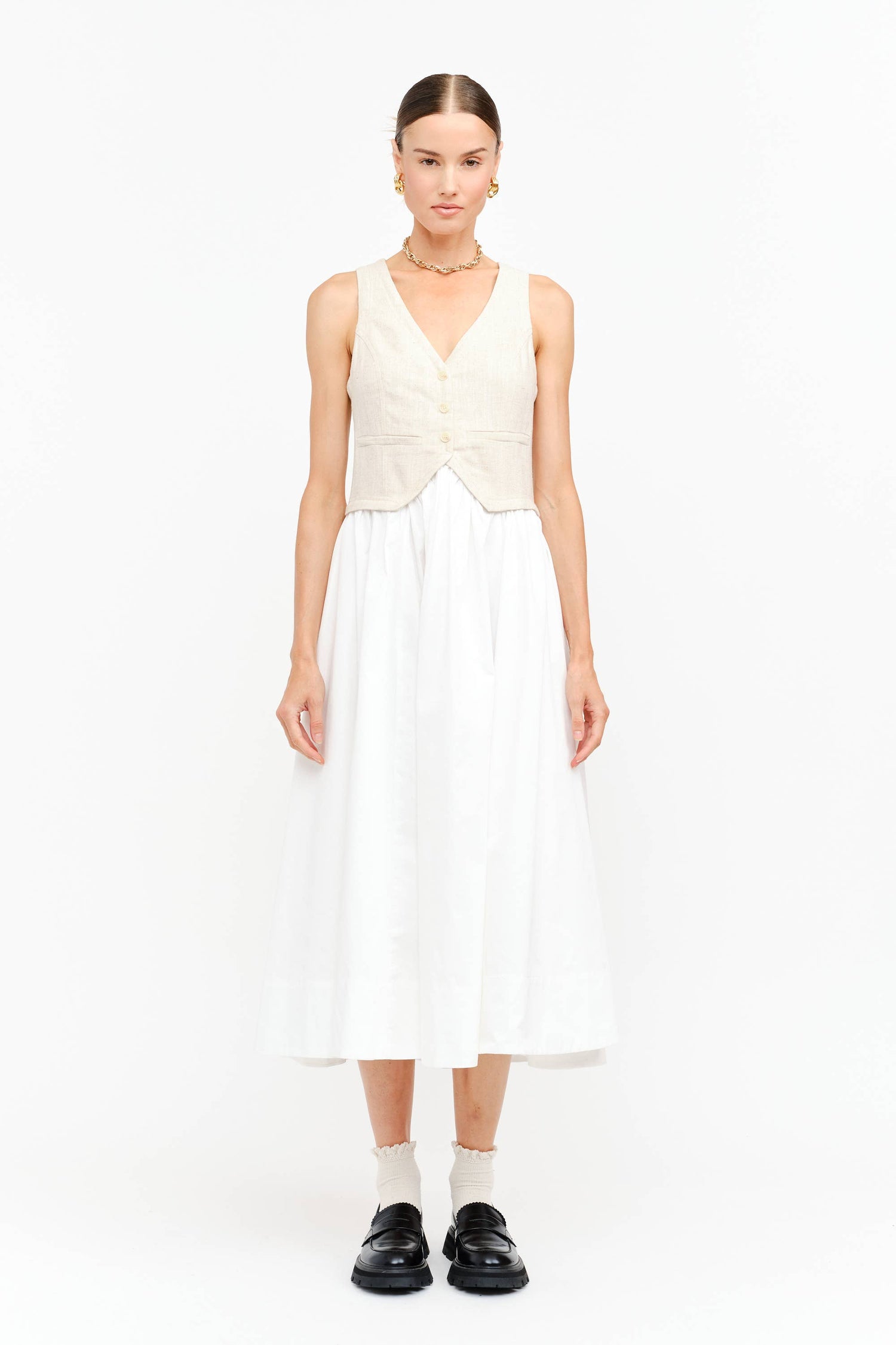 The Claira Dress In Natural