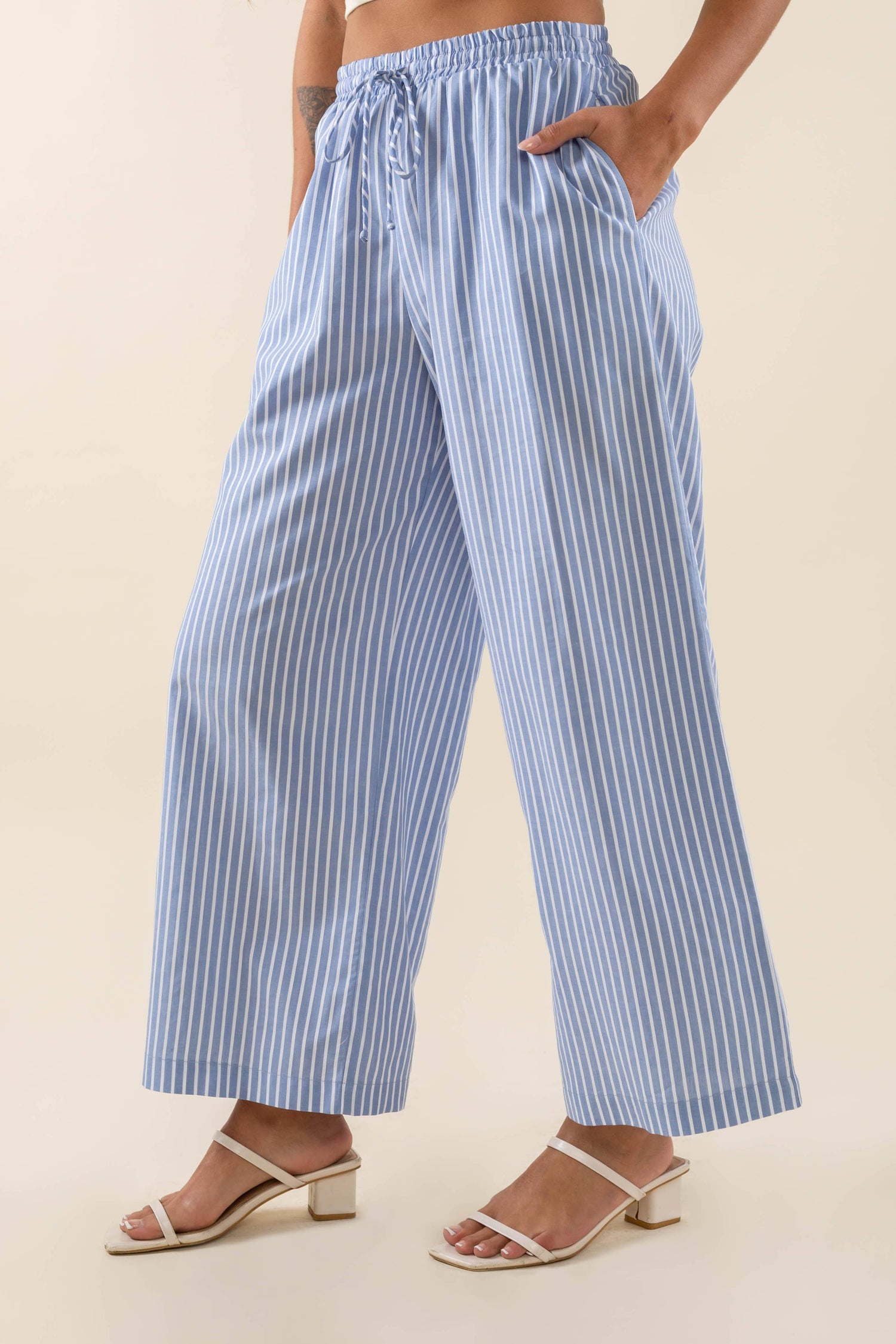 Savannah Striped Culotte Pant