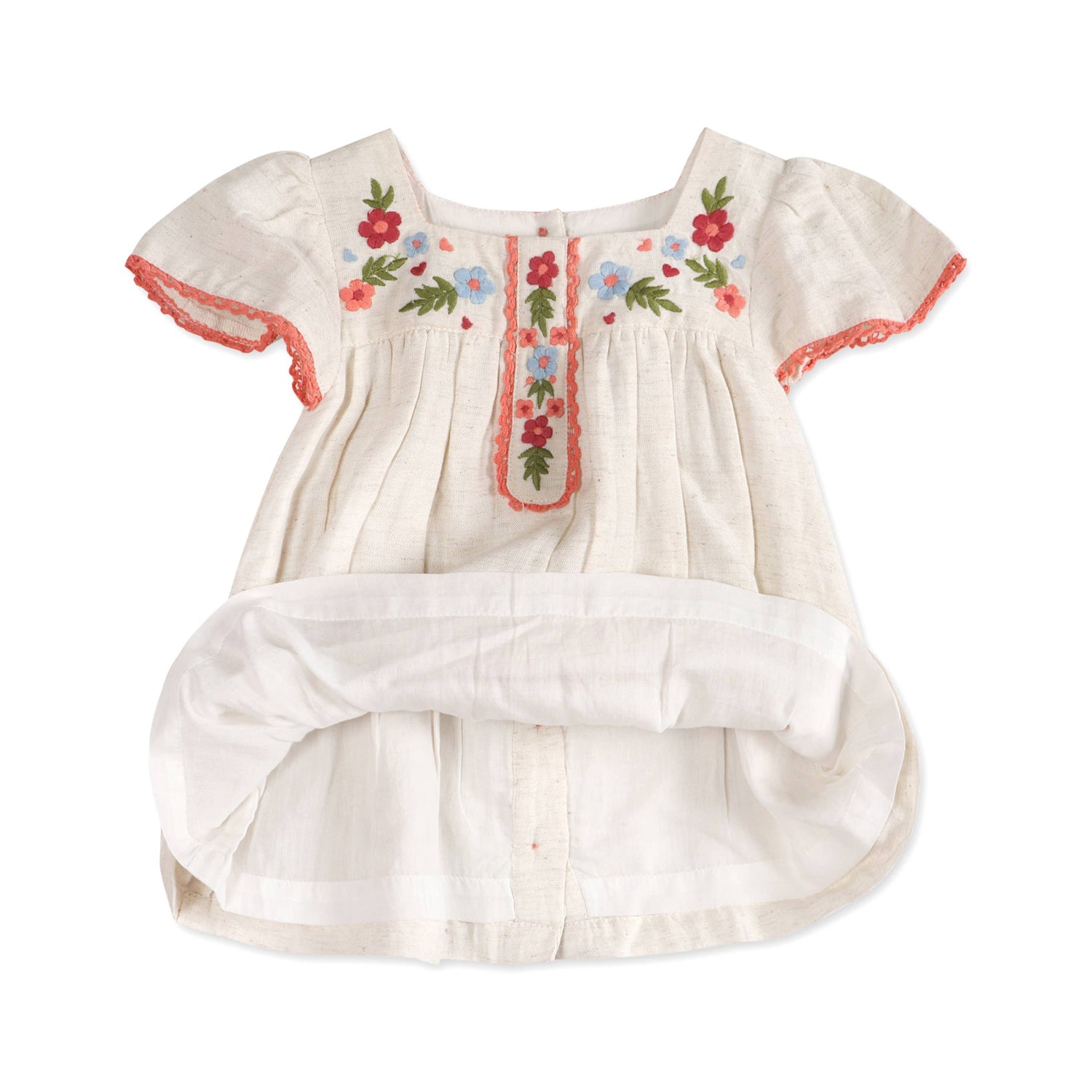 Gaby Embroidered Baby Dress with Bloomer