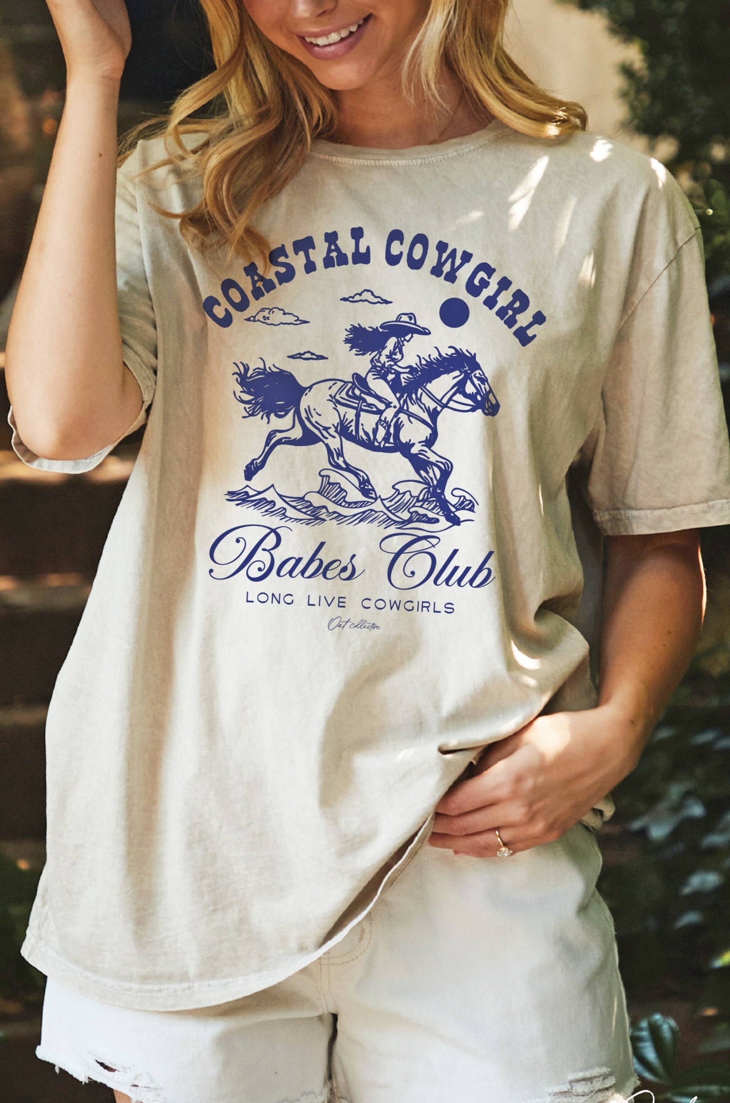 Coastal Cowgirl Babes Club Oversized Tee
