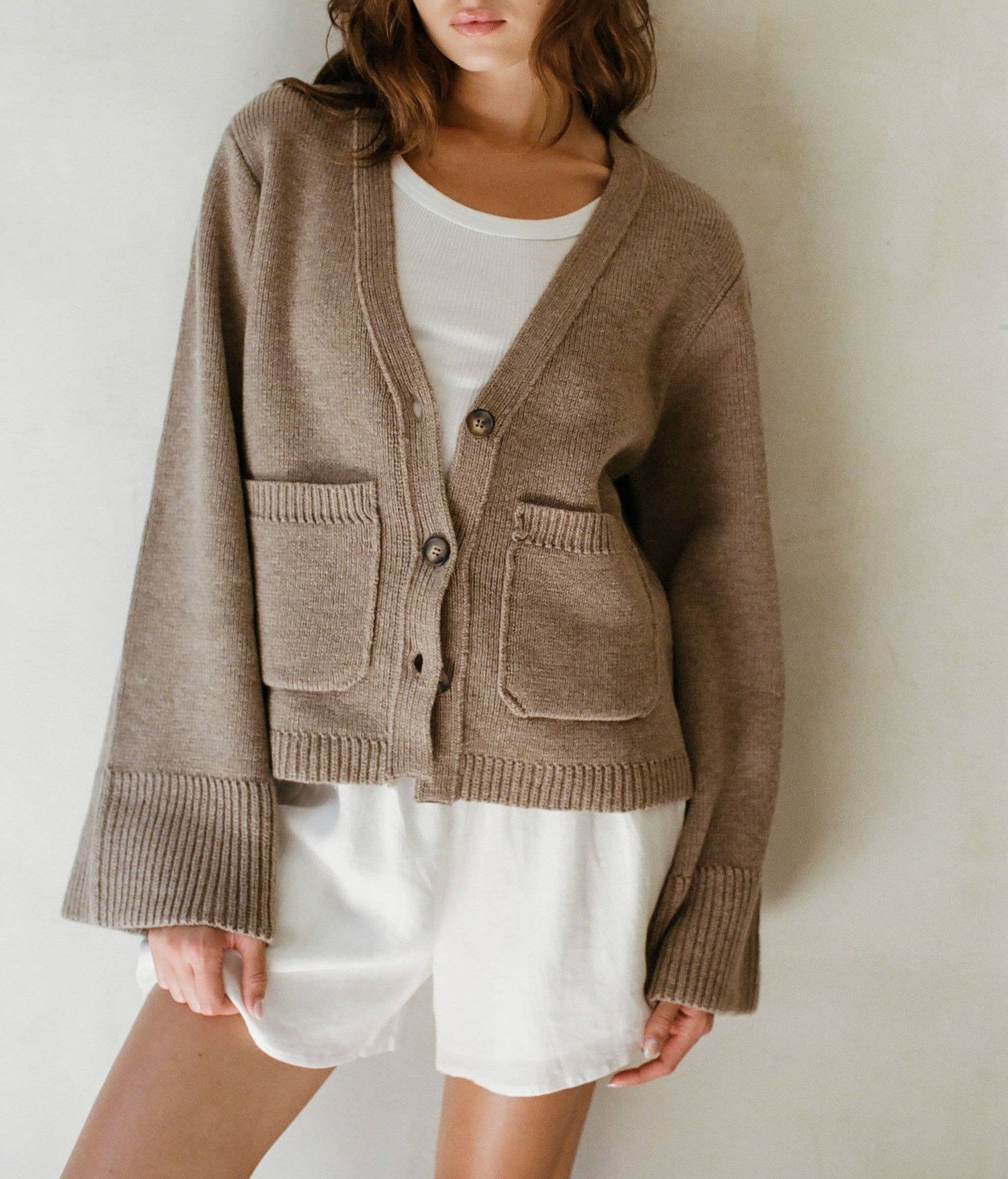 The Eleni Cardigan -  Mocha