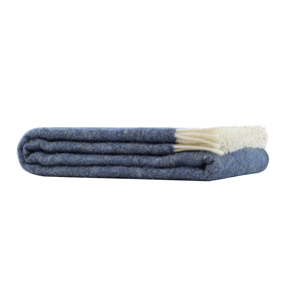 JJ Textiles Denim Blue Sheep Pure Wool Throw
