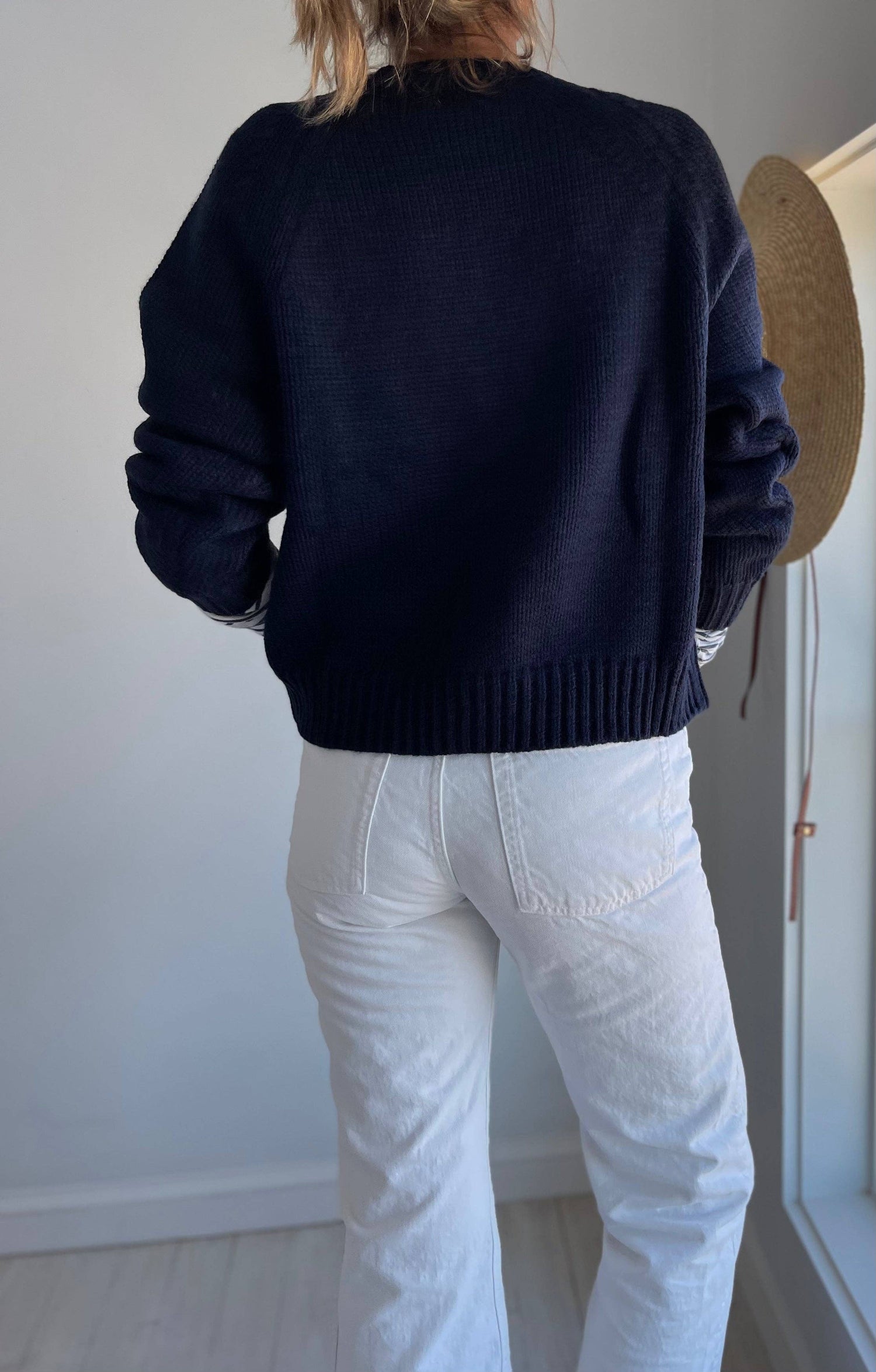 Vintage Flag Sweater in Navy
