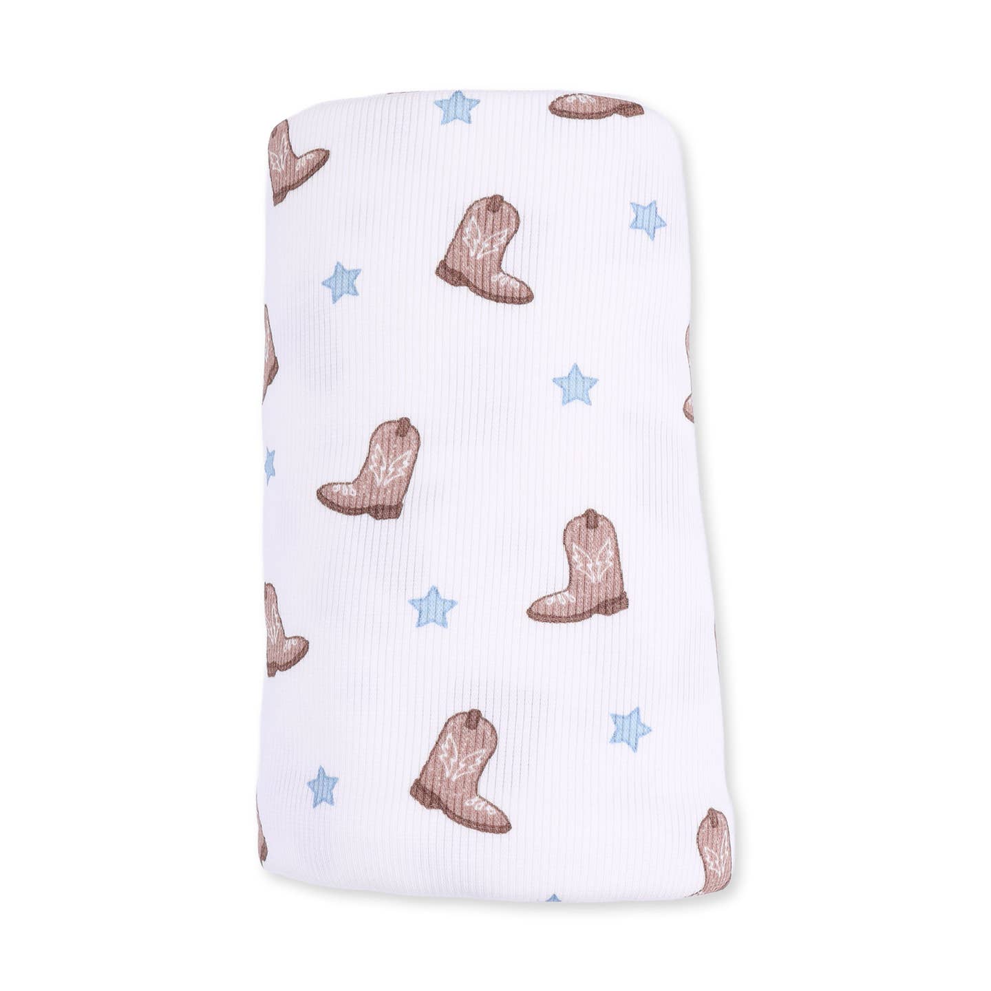 Mini Cowboy Boots Swaddle Blanket