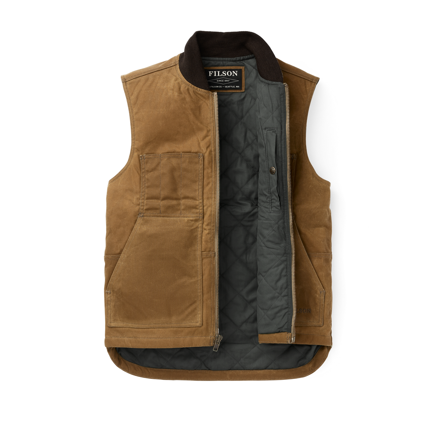 Filson Mens Tin Cloth Insulated Work Vest