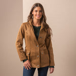 Madison Creek Outfitters Albany Field Jacket tan cotton twill womens field jacket western clothing Utah SKU ALBTTAN