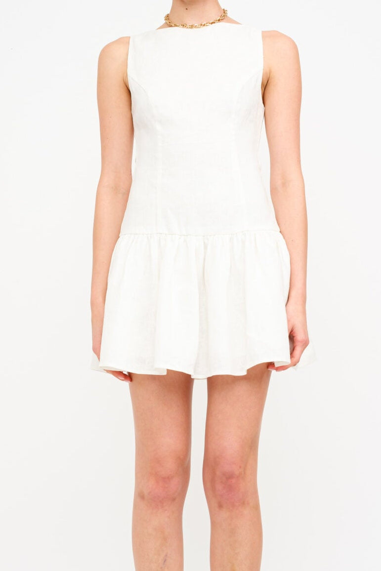 shop at boltranchstore.com annabella dress white linen mini dress hill house home dupe doen dupe 