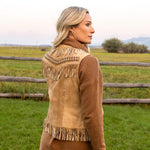 Rodeo western womens boutique Utah Anna Leather Fringe Vest Tan SKU ANNATAN Boltranchstore.com free shipping