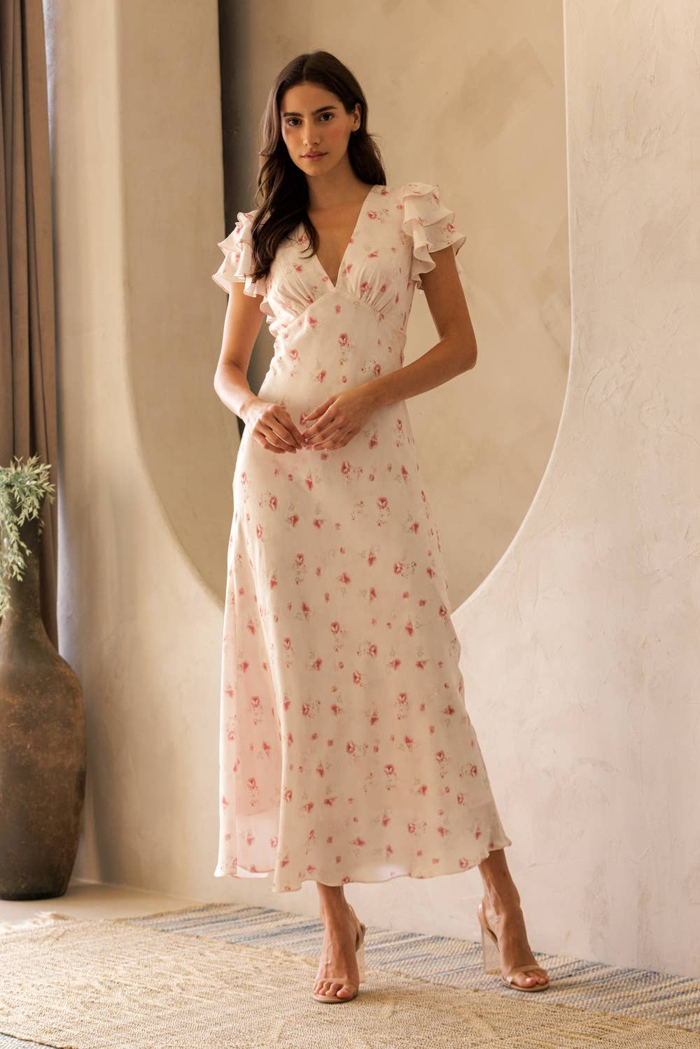 Kara Floral Midi Dress