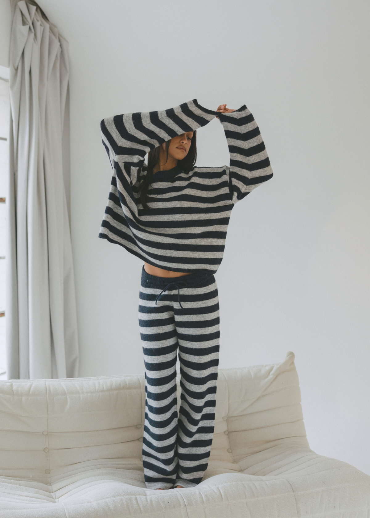 Veronica Striped Knit Pants
