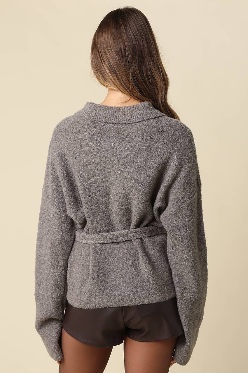 Maci Belted Knit Jacket