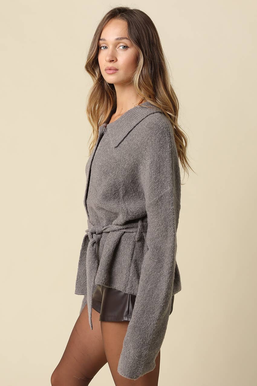 Maci Belted Knit Jacket