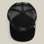 Goorin Bros Denim Raging six panel crown with a matching covered top button and clean seams rodeo ready