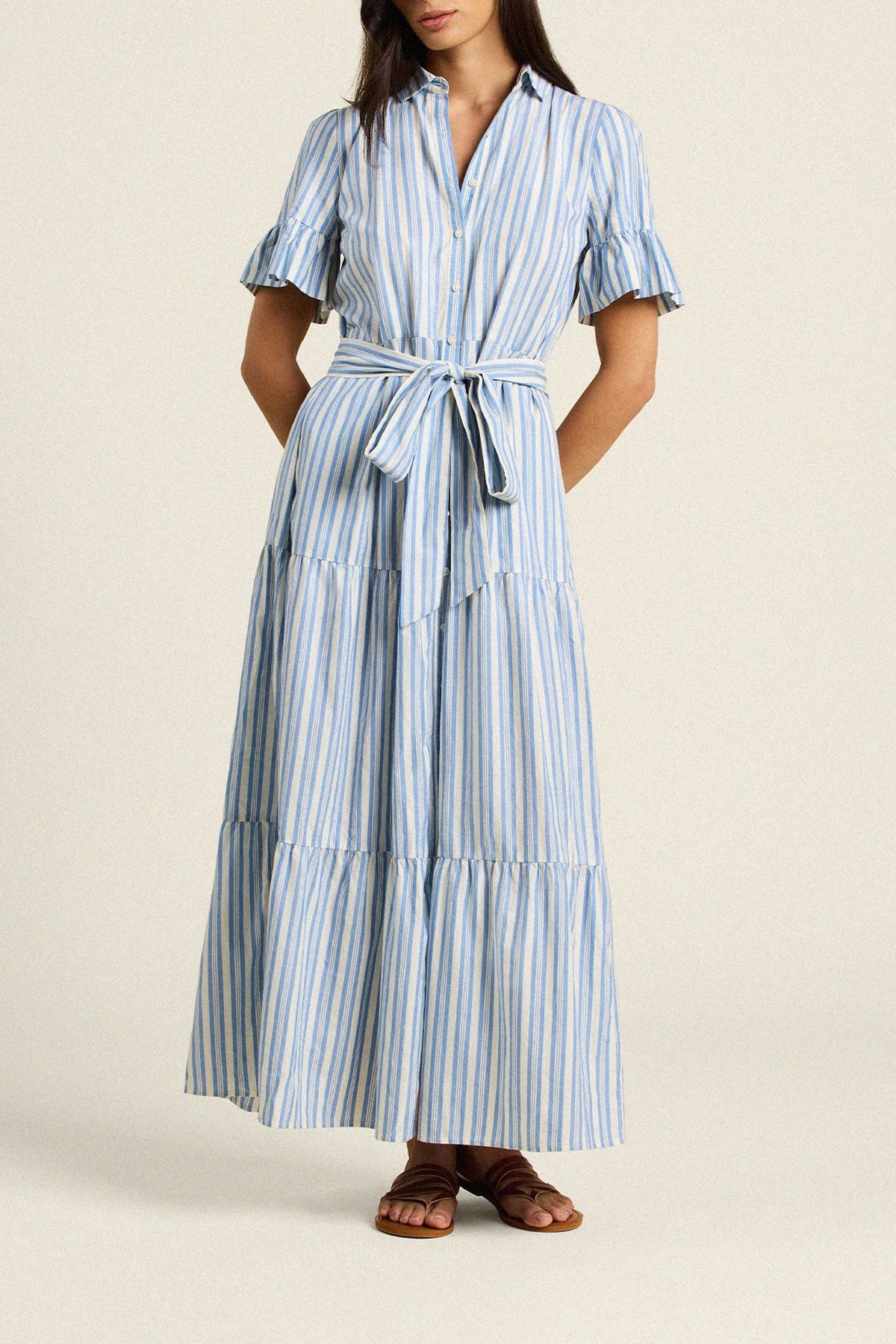 blue dresses for women in store Trendy Royal Blue Bubble Sleeve Dress