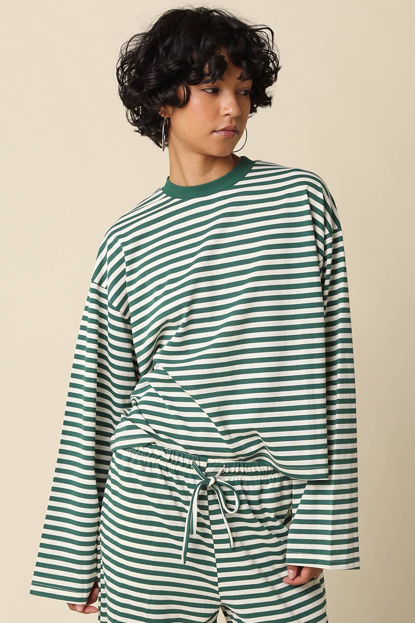 Sadie Stripe Lounge Top