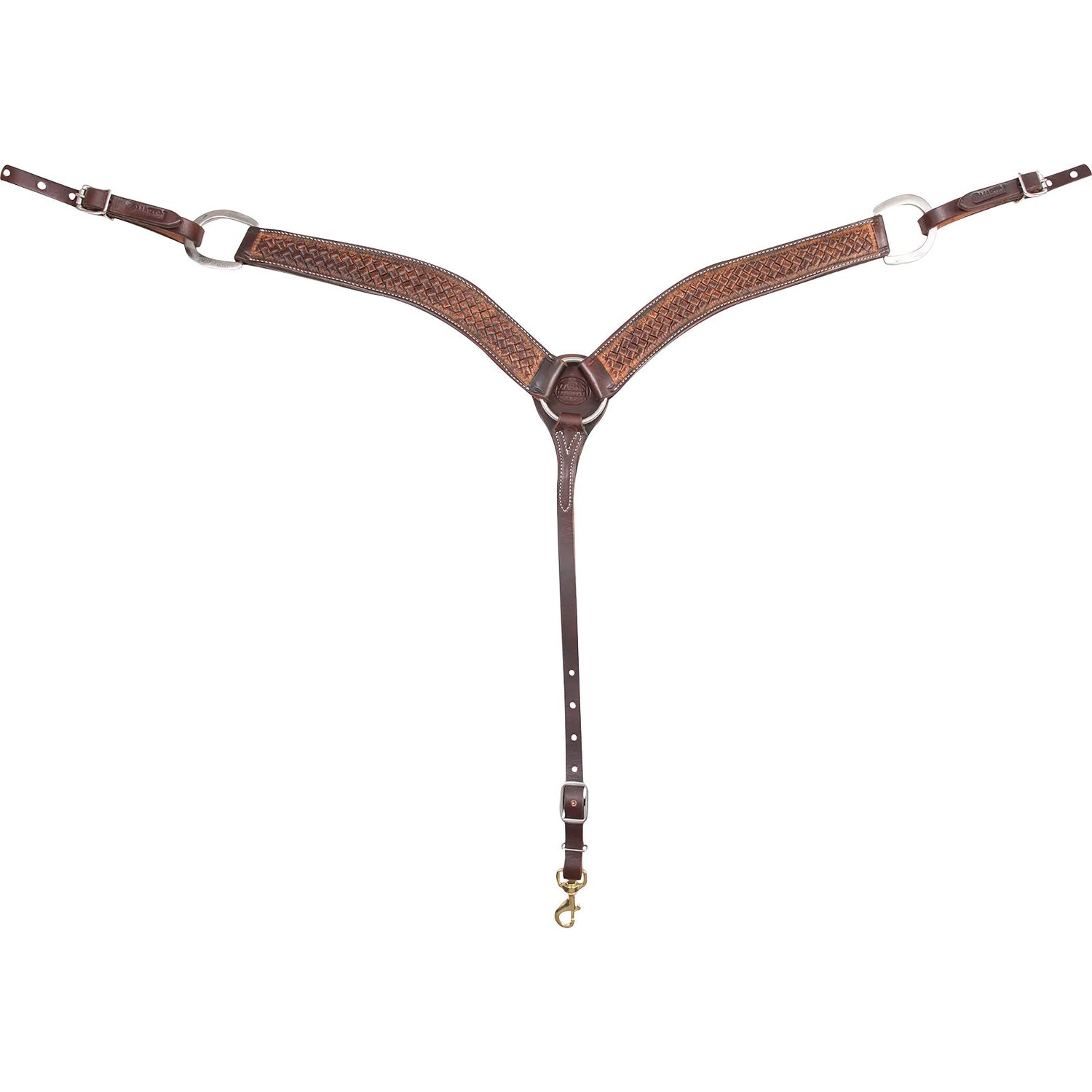 Martin Saddlery 2 in Weave Tooled Breastcollar