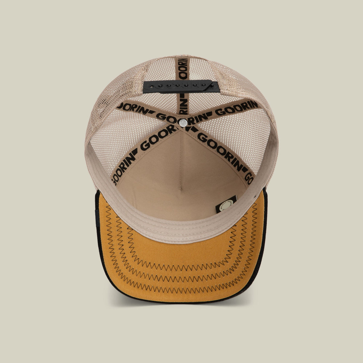 Goorin Bros Canyon Rowdy gold underbrim beneath the brim for a quiet contrast Kamas Utah