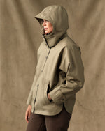 Filson Womens Harbor Front Waxed Jacket Marsh Tan corduroy lined collar for comfort at the neck ranch wear Kamas