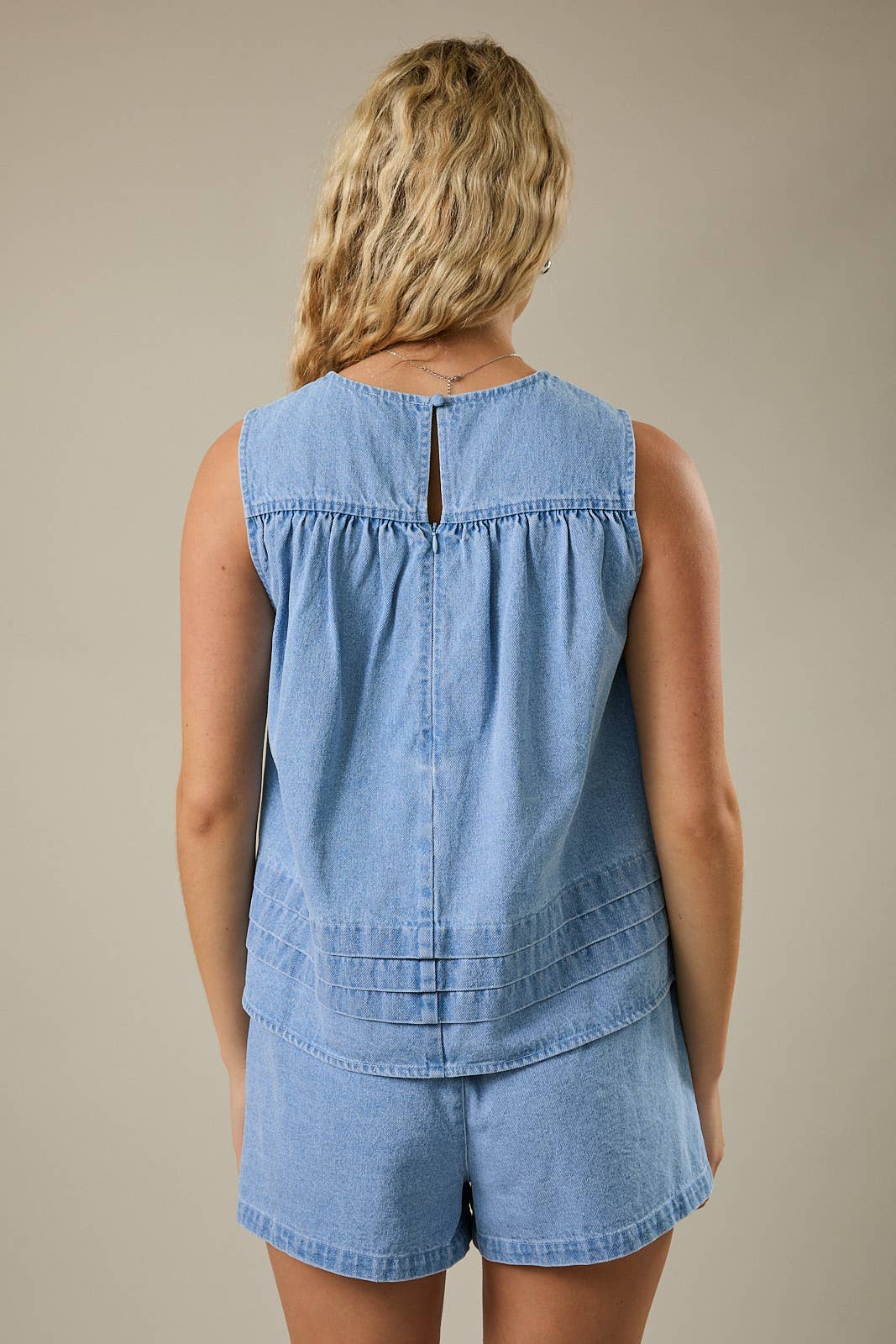 Molly Flare Denim Top