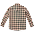 Madison Creek Outfitters Bisley Western Shirt Ivory Green Plaid back western yoke with muted green and rust accents for rodeo and everyday western fashion