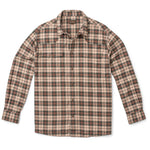 Madison Creek Outfitters Bisley Western Shirt Ivory Green Plaid long sleeve western cut with front yoke and two flap chest pockets ranch wear