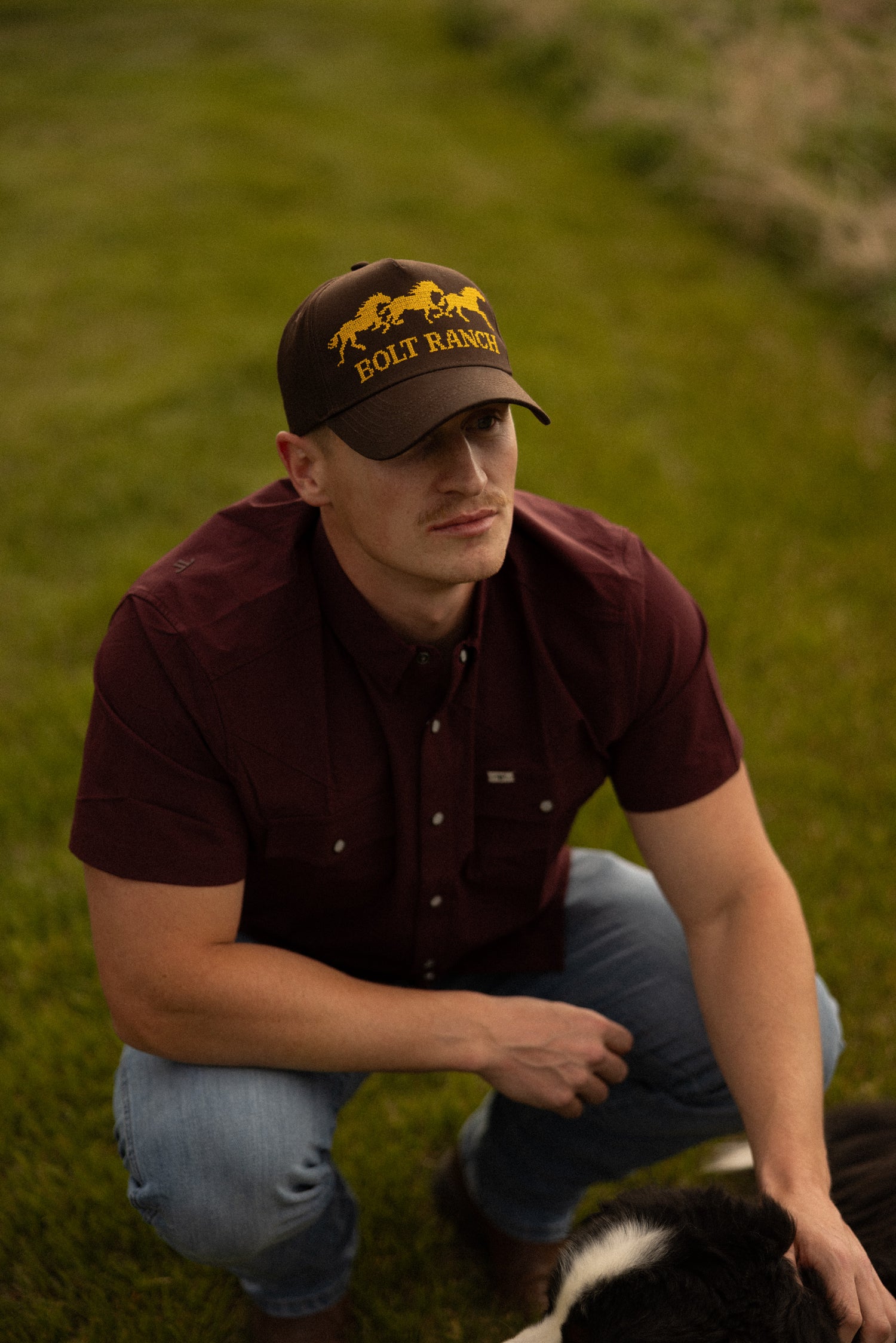 Bolt Ranch Cross Stitch Hat