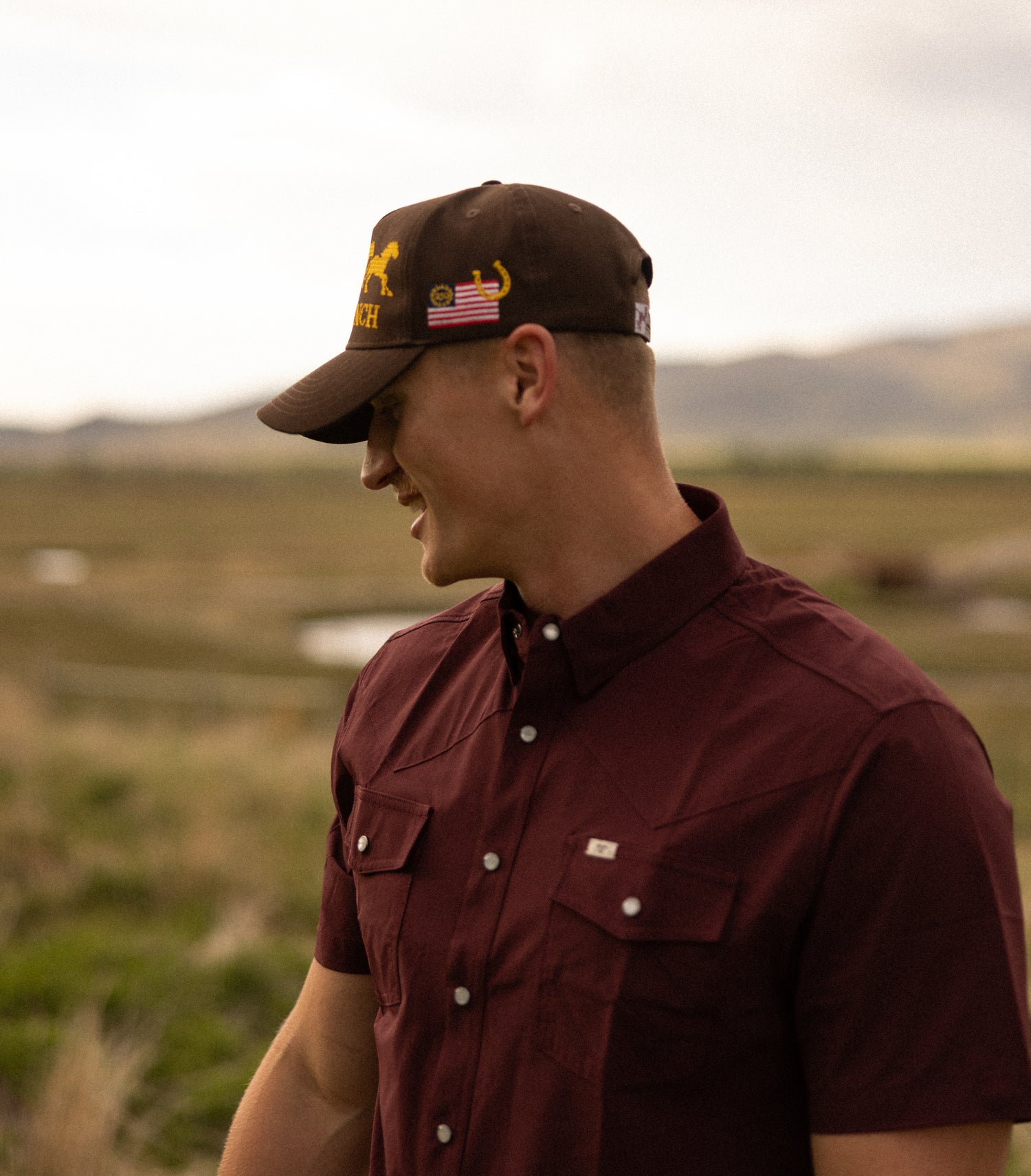 Bolt Ranch Cross Stitch Hat