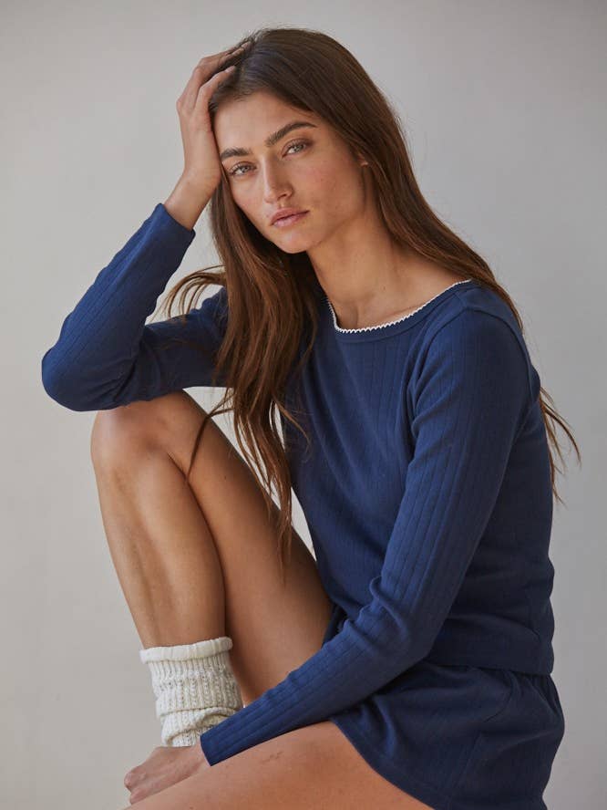 Audrey Pointelle Top
