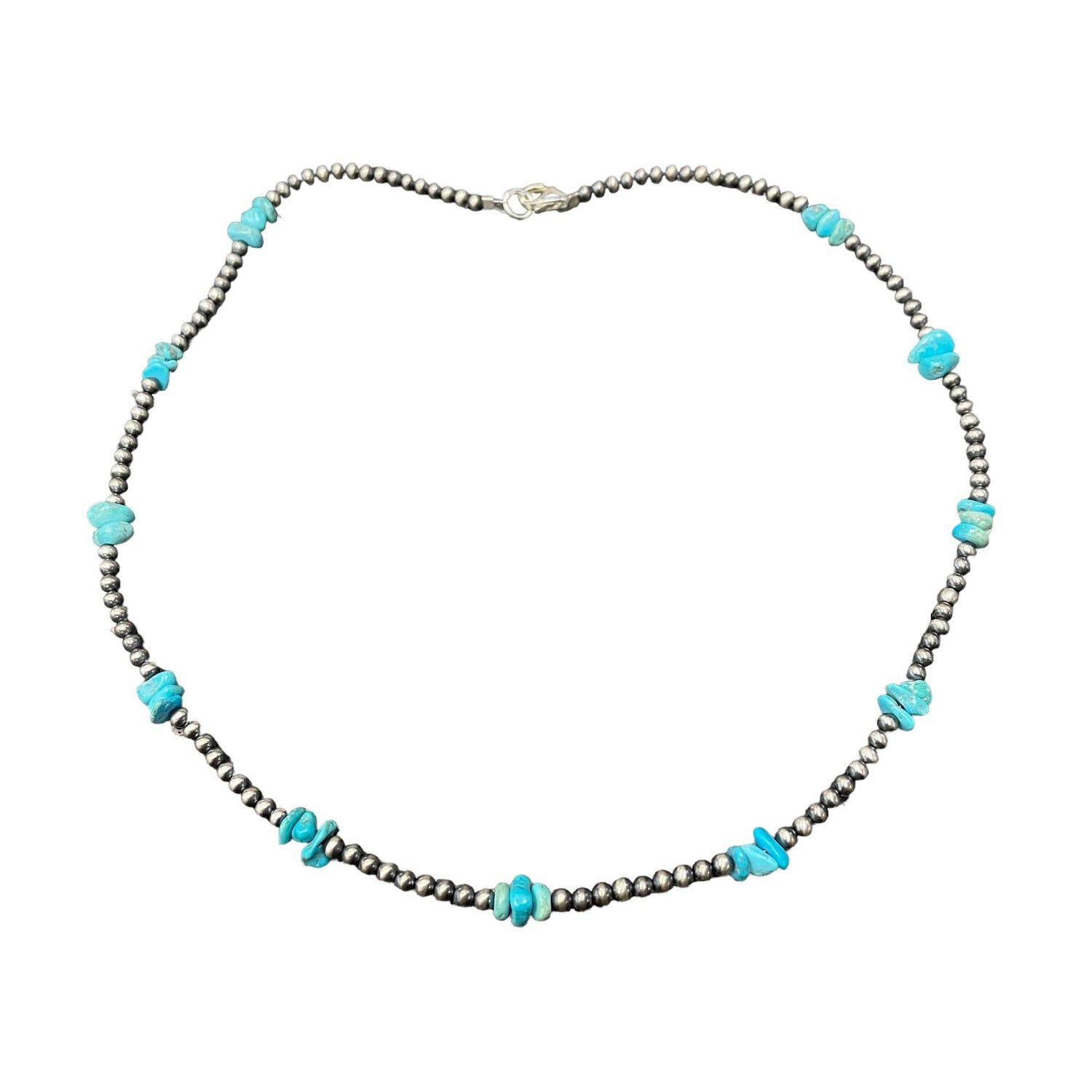 Blue Turquoise Cluster Necklace boltranchstore.com shop at bolt ranch store