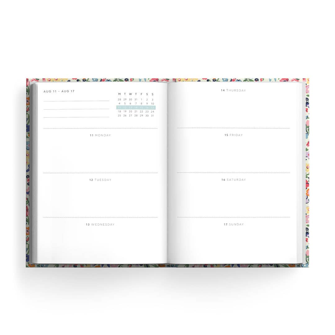 Floral Ditsy Full Year Weekly Planner 2025