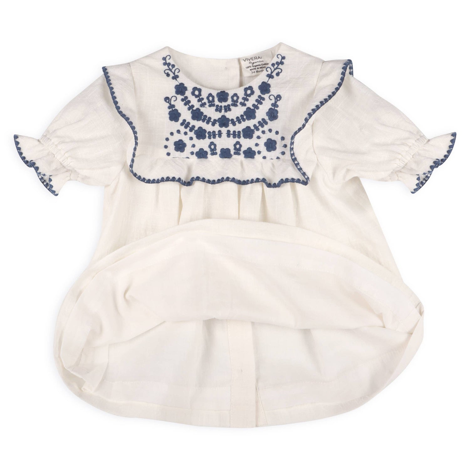 Cadence Floral Embroidered Baby Dress and Bloomer