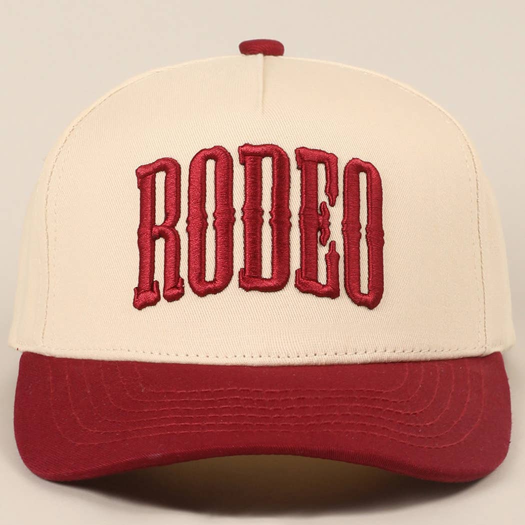RODEO Two-Tone Embroidered Trucker Hat
