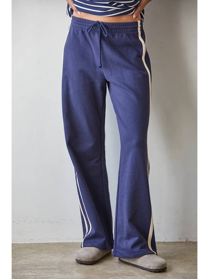 Sporty Cotton Drawstring Pants