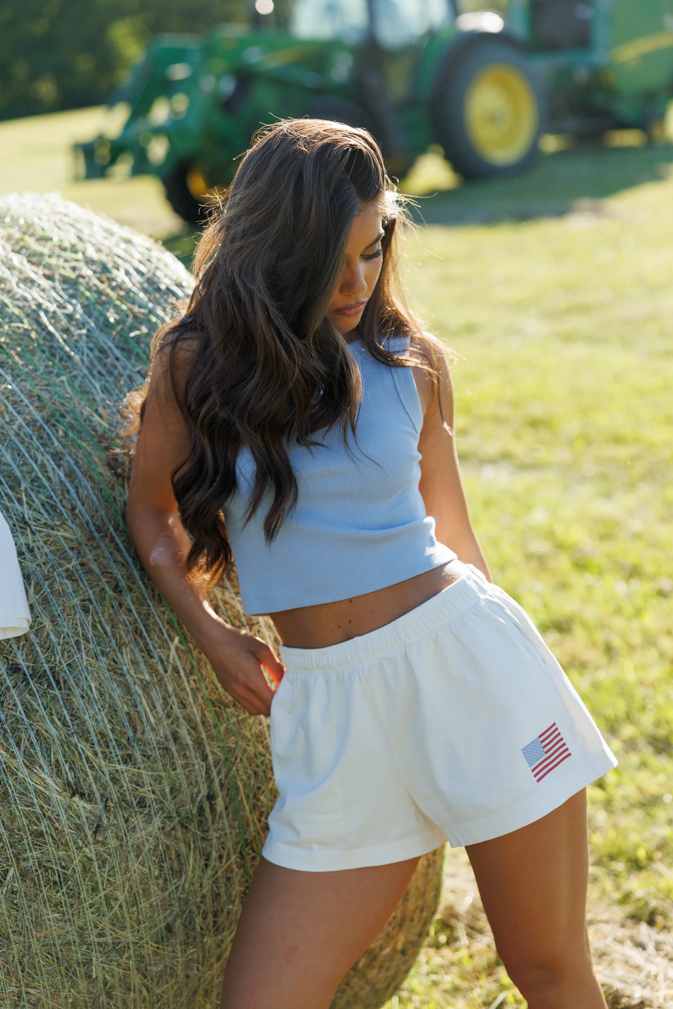 USA Vintage White Shorts