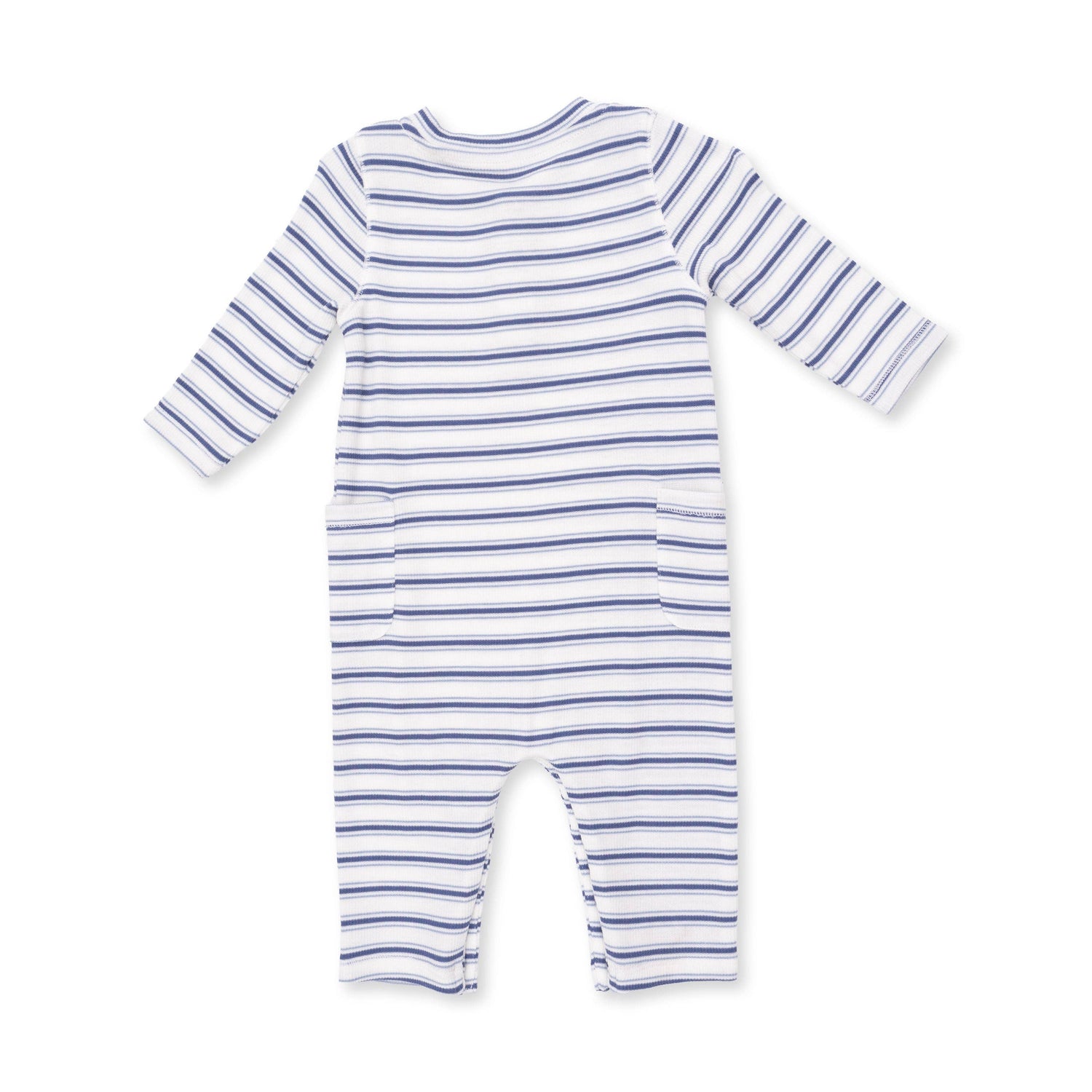 Vintage Stripe Blue Uni Romper