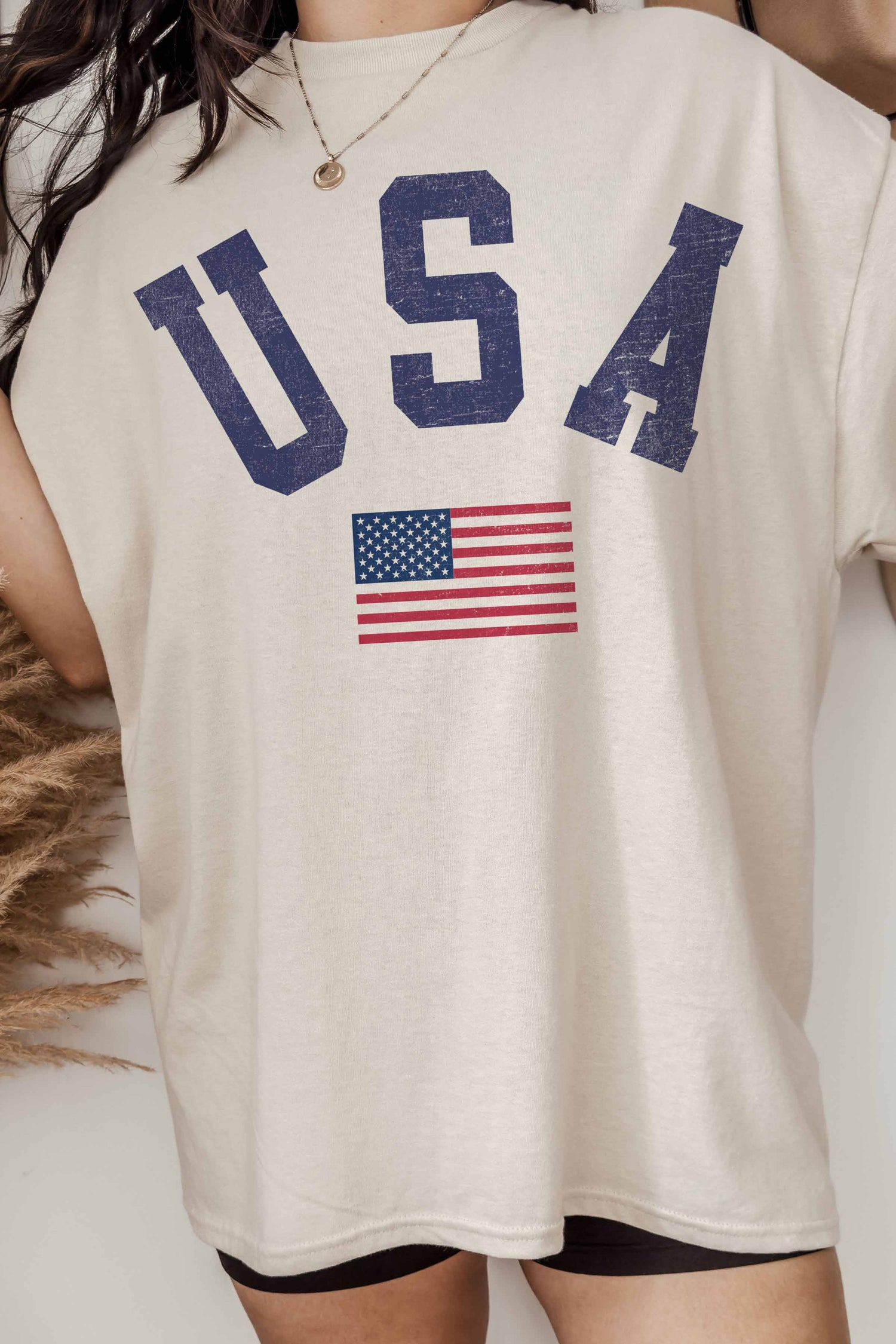 USA OVERSIZED GRAPHIC TEE