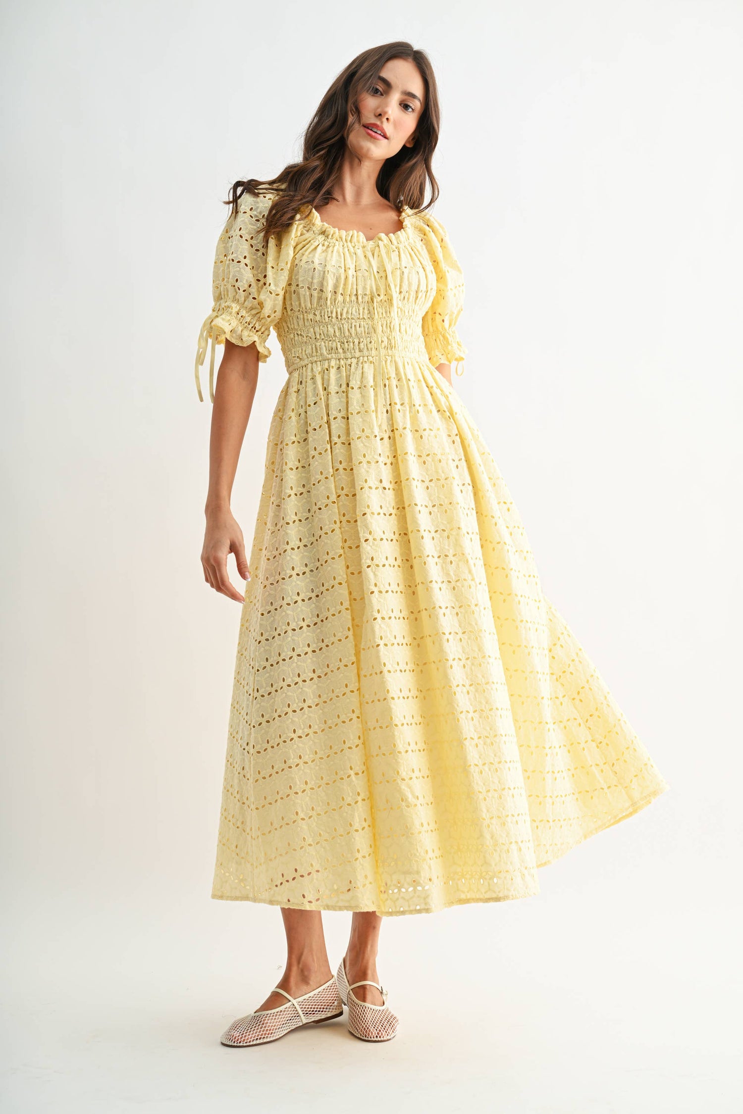 Sunny Eyelet Maxi Dress