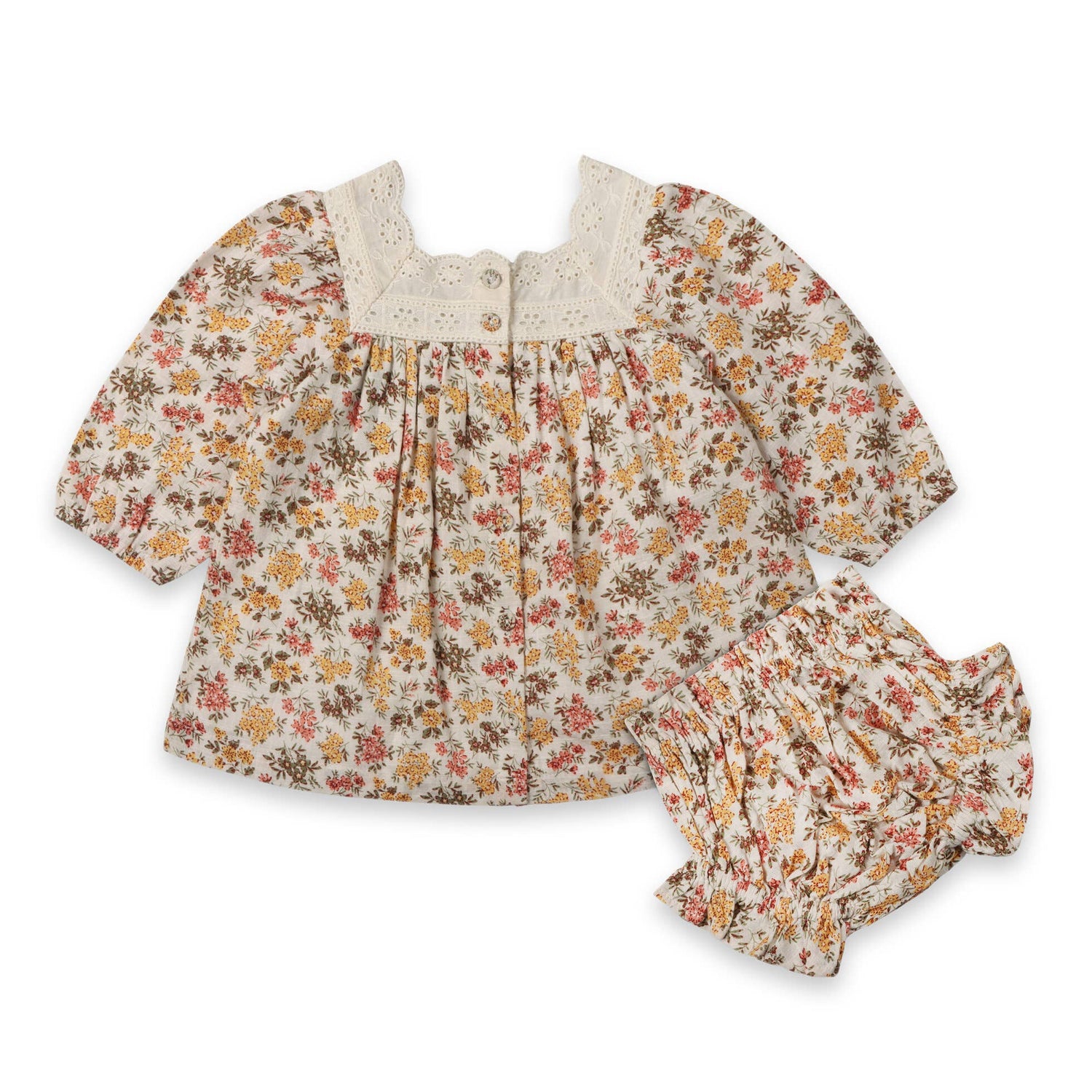 Solana Flower Baby Dress 255120 girls dress floral fall boltranchstore.com ballerina farms 